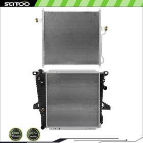 Scitoo Cb838015s01 Car Radiator And A/c Condenser Kit Fits 1997 1998 1999 2000 2001 Ford Explorer