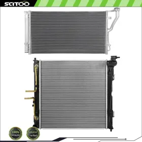 Cb848209s01 Scitoo Car New Radiator And A/c Condenser Kit Fits 2015 Kia Optima Sedan 4-door 2.0l L4