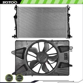 Scitoo Cb848277s01 Car Radiator And Cooling Fan Kit Fit For 2014 2015 16-2018 Jeep Cherokee 2.4l L4
