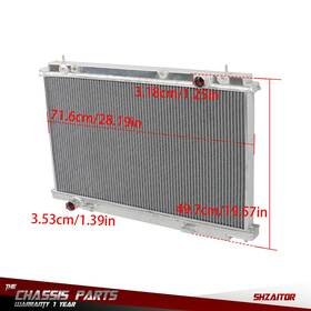 Shzaitor Ie1289223es 2row Aluminum Radiator 2007 2008 2009 For Nissan 350z 3.5l V6 Cu2999