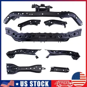 Ni1225209 Speedridersupplies For 2013-2019 Nissan Sentra Front Support Radiator Brackets Kit Set Steel 8pcs