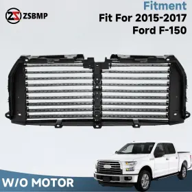Fl3z-8475-f Strecos Fl3z-8475-e Upper Radiator Shutter Grille Without Motor For 2015-2017 Ford F-150