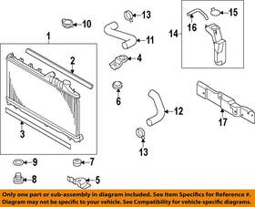 Subaru Oem 45124ag010 08-21 Crosstrek Cooling Radiator Components-lower Bracket