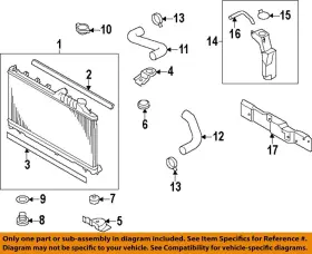 45124ag010 Subaru Oem 08-21 Crosstrek Cooling Radiator Components-lower Bracket