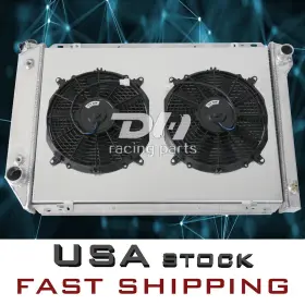Dpi561 Sunran 725086142818 Aluminum Radiator Shroud Fan 4row Fit 1980-84 Ford F150/250/350 Bronco 5.0-7.5l