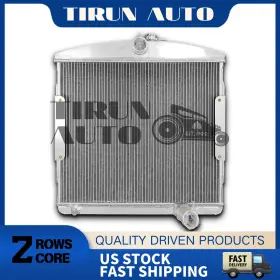 Cc55po Tirun Full Aluminum Radiator For 1955 1956 Pontiac Catalina Star Chief 4.7 5.2l