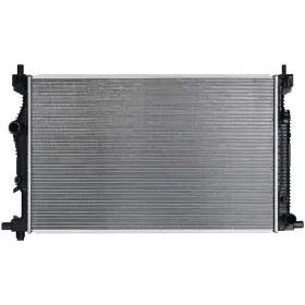 10821132 Top-refitting Aluminum Radiator Black/silver For 2013-2016 Dodge Dart