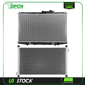 Ta83786301p Topcn-autoparts Fits 1998-2002 Honda Accord Replacement Radiator And Condenser Assembly