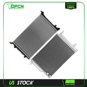 Ta84804501p Topcn-autoparts Fits 11-14 Volkswagen Jetta Replacement Radiator And Condenser Cooling Assembly