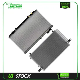 Ta84810601p Topcn-autoparts Fits 1998-2005 Lexus Gs300 Replacement Radiator And Condenser Cooling Assembly