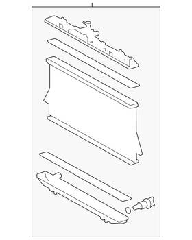 Toyota 16400-0p420 Genuine Radiator
