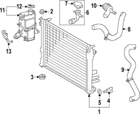 16400-25210 Toyota Genuine Radiator Assembly