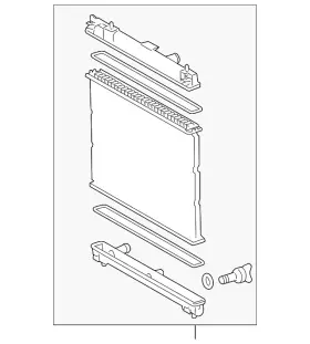 16410-az036 Toyota Genuine Radiator Assembly