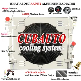 Rk2957 Tsmindustry For 2007-2018 2015 Jeep Wrangler Jk 3.6l 3.8l 4 Row Aluminum Radiator Shroud Fan