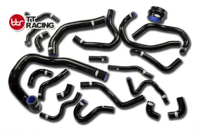 Tt2040 Tt Racing Silicone Hose Kit Toyota Supra Mk3 Ma70 7mge/7mgte/7m-gt 1986-1992 Black 21pcs