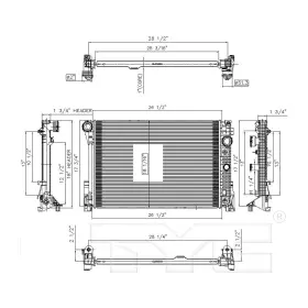 13213 Tyc Radiator For 10-15 Mercedes Benz Glk-class V6 Automatic Without Pzev Single Row