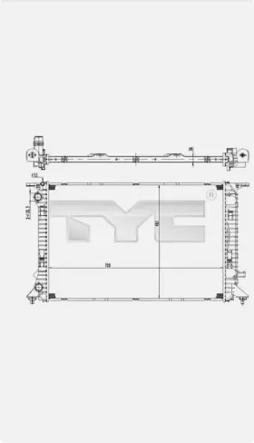 8ud121251 Tyc 702-0036 For Audi A4 Radiator Allroad Avant A5 Sportback A6 Q3 Q5 4g 8f7