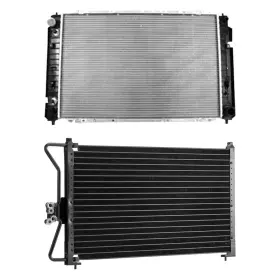 Bndl-474361 Tyc For Ford Escape 2005-2007 Radiator And Condenser Kit