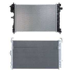 Tyc Bndl-474990 Radiator And Condenser Kit