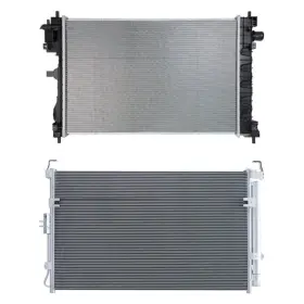 Bndl-474990 Tyc Radiator And Condenser Kit