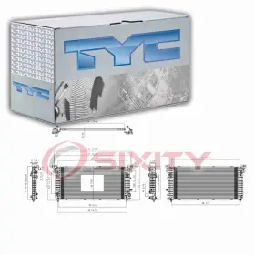 Sx-1584 Tyc Radiator For 2015-2016 Chevrolet Tahoe 5.3l V8 Cooler Cooling Antifreeze Mt