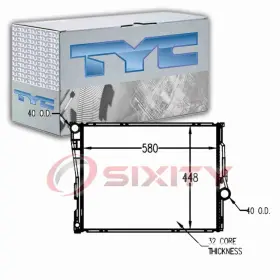 Sx-4887 Tyc Radiator For 2000 Bmw 323ci Cooler Cooling Antifreeze Coolant Belts Fv