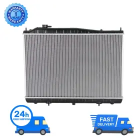 2409 Uiu Aluminium Radiator Oe Style For 01-04 Nissan Frontier Xterra 2.4l 3.3l