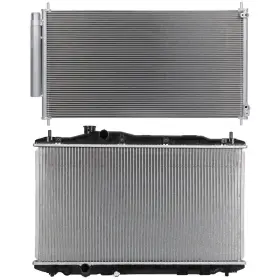 12774829 Valuezone-autoparts Radiator And Condenser Cooling Kit For Honda Civic 2012 2013 2014 2015