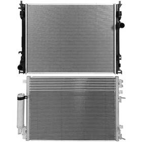 Valuezone-autoparts 12774858 Radiator And Condenser Cooling Kit For 05-09 Chrysler 300 08 Dodge Challenger