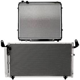 Valuezone-autoparts 12774861 Radiator And Ac Condenser Cooling Kit For 2000-2006 Toyota Tundra