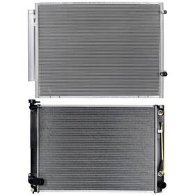 Valuezone-autoparts 12774889 Radiator And Ac Condenser Cooling Kit For 2007-2010 Toyota Sienna
