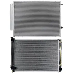 12774889 Valuezone-autoparts Radiator And Ac Condenser Cooling Kit For 2007-2010 Toyota Sienna