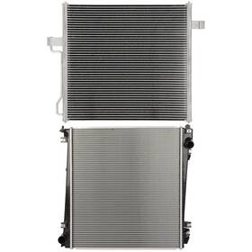 Valuezone-autoparts 12774913 Radiator And Ac Condenser Cooling Kit For 02-05 Ford Explorer Mercury Mountaineer