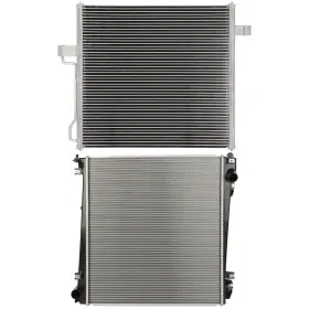 12774913 Valuezone-autoparts Radiator And Ac Condenser Cooling Kit For 02-05 Ford Explorer Mercury Mountaineer