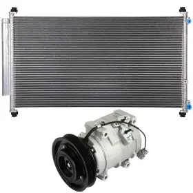 12774969 Valuezone-autoparts Aluminum Condenser And Compressor For 2005 2006 2007 Honda Odyssey