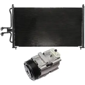 12774984 Valuezone-autoparts Condenser And Compressor For 2001 2002 2003 2004 Ford Escape Mazda Tribute