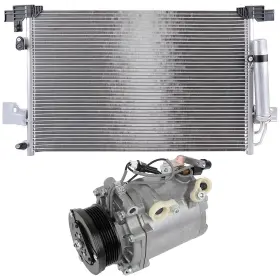 12775013 Valuezone-autoparts Condenser And Compressor For 2008 2009 2010 Mitsubishi Lancer