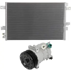 12775053 Valuezone-autoparts Condenser And Compressor For 11-14 Chrysler 200 08-14 Dodge Avenger