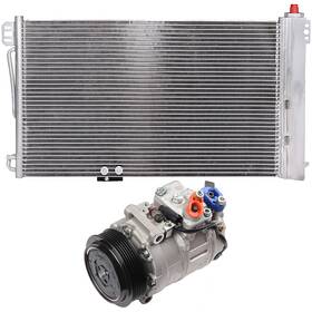 Valuezone-autoparts 12775057 Condenser And Compressor For 2002 Mercedes-benz C230 01-05 C240