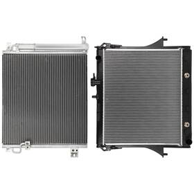 Valuezone-autoparts 12775079 Radiator And A/c Condenser For 2009 2010 2011 2012 Chevrolet Colorado 5.3l