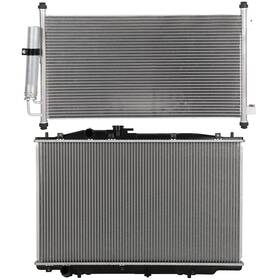 Valuezone-autoparts 12775088 Radiator And A/c Condenser For 2004 2005 2006 Acura Tl
