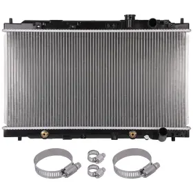 12775202 Valuezone-autoparts 1 Radiator For 1994-2001 Acura Integra With Universal Oil Hose Clamps Kit Cu1741