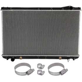 12775203 Valuezone-autoparts 1 Radiator For 95-96 Lexus Es300 Toyota Avalon With Universal Oil Hose Clamps