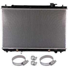 Valuezone-autoparts 12775215 1 Radiator For 2001-2007 Toyota Highlander With Universal Oil Hose Clamps Kit