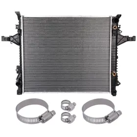 12775223 Valuezone-autoparts 1 Radiator For 10-11 Volvo Xc60 03-14 Xc90 With Universal Oil Hose Clamp