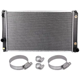 12775224 Valuezone-autoparts 1 Radiator For 2006-2018 Toyota Rav4 With Universal Oil Hose Clamps Kit Cu2892