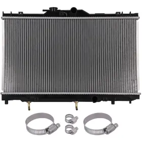 12775301 Valuezone-autoparts 1 Radiator For Chevrolet Prizm Toyota Corolla With Universal Oil Hose Clamps Kit