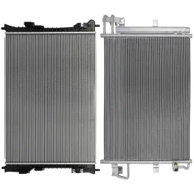 12775320 Valuezone-autoparts Front Aluminum Radiator And A/c Condenser For 2011 Ford Explorer