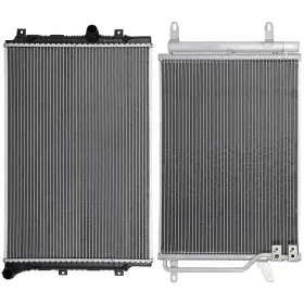 12775357 Valuezone-autoparts Aluminum Radiator And A/c Condenser For 2015-2019 Volkswagen Beetle 12775357 Valuezone-autoparts Aluminum Radiator And A/c Condenser For 2015-2019 Volkswagen Beetle