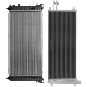 12775368 Valuezone-autoparts Front Radiator And A/c Condenser For 2014-2018 Chevrolet Silverado 1500